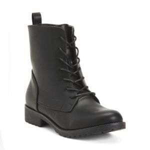 Catherine Catherine Malandrino Black Lace Up Boots Size 8.5 NIB - Duplicate